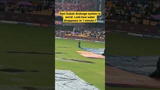 Subair Drainage System in Chinnaswamy stadium 🏟️ Bangalore Water drained in 1 minute  Ind vs Nz [upl. by Nyleuqcaj]