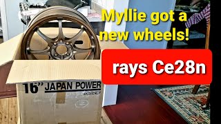 Volk racing CE28N for ej Civic unboxing 16x7jj 42 [upl. by Yesnyl447]