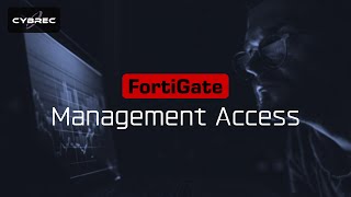 FortiGate Management Access [upl. by Pachton]