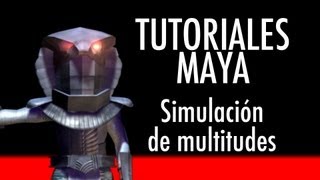 Simulación de multitudes en Maya [upl. by Odracir238]