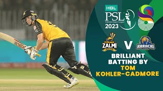 Brilliant Batting By Tom KohlerCadmore  Peshawar vs Karachi  Match 17  HBL PSL 8  MI2T [upl. by Sirret140]