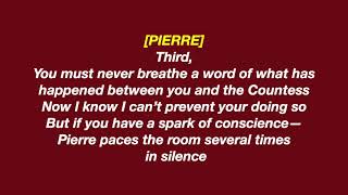 Pierre amp Anatole LYRICS  Natasha Pierre amp the Great Comet of 1812 [upl. by Aisel]