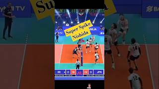 Super Spike Nishida volleyball nishida sports haikyuu [upl. by Delwin]