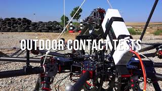 Aerox  Novel Aerial Manipulator for Industrial Contact Inspections in AEROARMS H2020 project [upl. by Voe]