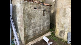 Lime Rendering the outside Bathroom wall Kitchen Tops amp painting on our 204 year old French House [upl. by Michaud]