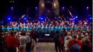 US Armed Services Medley America the Beautiful and Sousa with 100 Children [upl. by Nodnab]