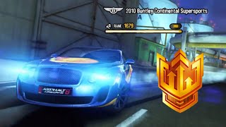 Asphalt 8  OP Bentley continental Supersport  review  MP [upl. by Culbert927]