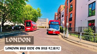 Relaxing London Bus Ride Join me on board 🧘‍♂️🧘🧘‍♀️🌦️🫵 [upl. by Eirroc]