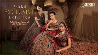 Anzara  Bridal Exclusive Lehenga Reflecting a fusion of old World Charm anzara weddingdress [upl. by Eimak]