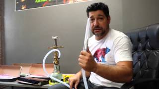 Hookah D Hose at hookahjohn glass hookah handle [upl. by Eanrahs494]