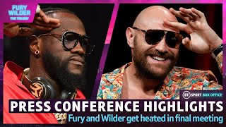 Tyson Fury vs Deontay Wilder 3 Press Conference Highlights 🍿 [upl. by Nnaeilsel]