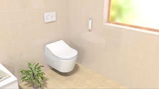 RPRX and SPSX WASHLET and WallHung Toilet Install Instructions [upl. by Rosenkranz]