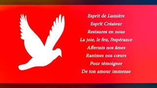 Esprit de Lumière Esprit Créateur  Chant de lEmmanuel  Sylioxx Lyrics [upl. by Ayamat]