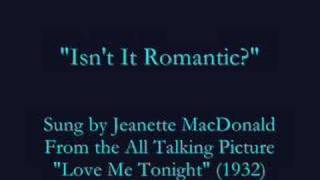 quotIsnt it Romanticquot Jeanette MacDonald 1932 [upl. by Inez654]