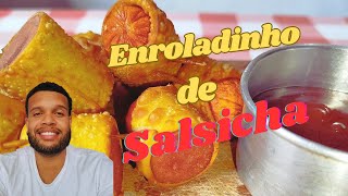 RECEITA MAIS FÃCIL DE ENROLADINHO DE SALSICHA QUE VOCÃŠ JÃ FEZ COM MASSA DE PASTEL [upl. by Ttam]