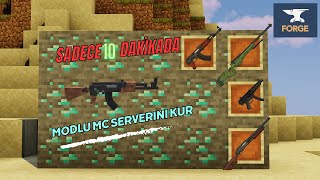 ☆『 MİNECRAFT KENDİ MODLU SUNUCUNU OLUŞTUR 』☆ ATERNOS KULLANMA [upl. by Ursulette832]