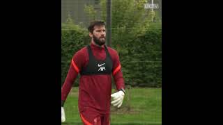 Alisson Becker training session [upl. by Esidnac]