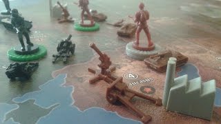 Axis and Allies Examples of Battles [upl. by Eibo]