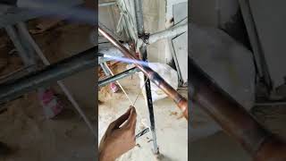 Technique of copper pipe welding  how to joint copper pipe joints  shorts copper ytshorts [upl. by Baxie473]