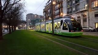 Tranvia de Bilbao por Uribitarte Pasealekua [upl. by Introk]