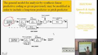 Speech and Audio Processing 4 Speech Coding I  Professor E Ambikairajah [upl. by Macrae]