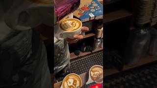 Gorilla latte artcoffee artBarista lifeshorts ytshorts shortvideo youtubeshorts [upl. by Fidel739]