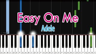 Adele  Easy On Me  SIMPLE Piano Tutorial [upl. by Susana]