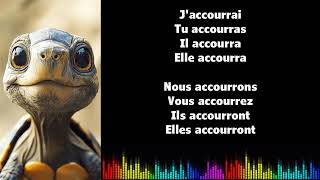 ♫ Learn French with Vincent ♫ Conjugation I I ACCOURIR I Futur Simple [upl. by Esyle]