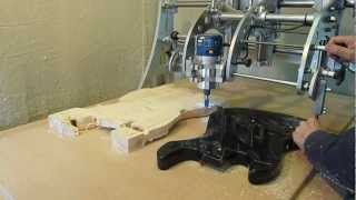 Clone 4D  Router Duplicator  Copy Carver  Guitar Body Duplicating [upl. by Blaire437]