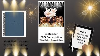 Bible Journal amp Digital Plan WMe FireFilledCreations quotLet Your Light Shinequot Unboxing [upl. by Lerrad]