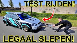 TEST RIJDEN VAN DE k24 TURBO WIDEBODY HONDA CIVIC [upl. by Sherlocke627]