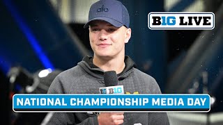 CFP National Championship Media Day Michigan amp Washington Preview Title Game  B1G Live [upl. by Ianaj891]