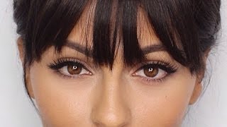 How To Use ClipIn Bangs  How To Hairstyles amp Hair Tutorials  Teni Panosian [upl. by Kilar35]