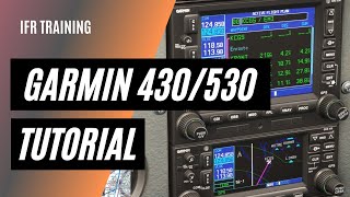 How to use the Garmin GNS 430 530 GPS  GNS 430530 Tutorial  IFR GPS [upl. by Nevarc]