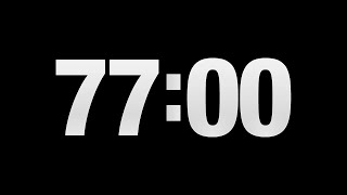 Countdown timer 1 hour and 17 minutes  77 minutes [upl. by Tadich561]