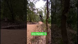 Mountain Biking  Jumping  one hander 2 roll on back 🌪️ mtb sendit jumping smash tonycdeba1 [upl. by Franza204]