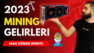 2023te Kripto Madenciliği GPU CPU ve ASIC Cihazlarıyla Günlük ve Aylık Kazanç Ne Kadar [upl. by Holzman]