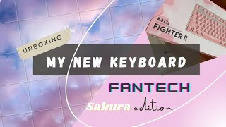 Unboxing My New Keyboard  FANTECH K613L FIGHTER II Sakura Edition   Farha Tech  Official [upl. by Piggy]