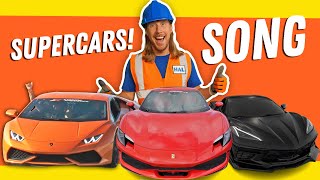 Super Cars Song  Race Car Song  Handyman Hal Lamborghini amp Ferrari [upl. by Elah]