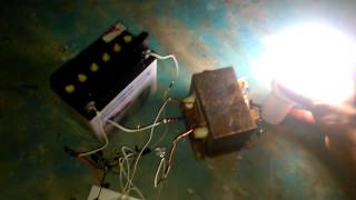 Inversor casero de 12v a 120v con el ka3525 y transformado [upl. by Blim]