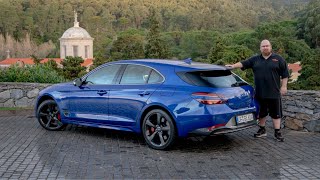 Genesis G70 Shooting Brake Launch Review [upl. by Anauqat]