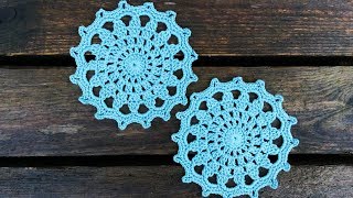 Crochet Coaster Motif Tutorial [upl. by Notrub]