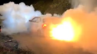 Submission Burnouts 15 CRAZY Honda burnouts Flame shooting ek Turbo Hondas V8 s10 [upl. by Dannica359]