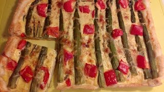 Torta salata di verdureTorta salata con asparagi e zucchineTorta facile e deliziosa [upl. by Missi]