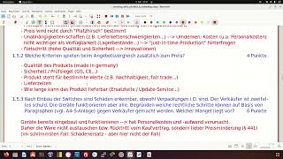 KauffrauKaufmann für ITSystemmanagement AP2 BaWü 2022 46  Kriterien Angebotsvergleich [upl. by Ellita]