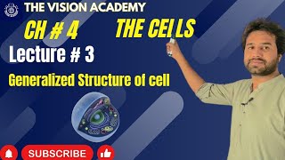 Chapter 4 Cell  Generalized structure of cell  11th Class Biology  Vision Academy [upl. by Kosel207]