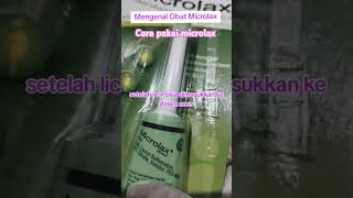 Cara pakai obat microlax [upl. by Nyraa]