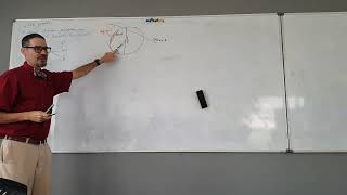 Circle proof 1 A radius drawn perpendicular to a chord bisects that chord [upl. by Adnac]