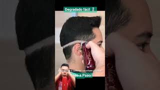 Degrade fácil 😱💈 barber barbera barbershop barberias haircut barberia fade barbero [upl. by Karilla398]