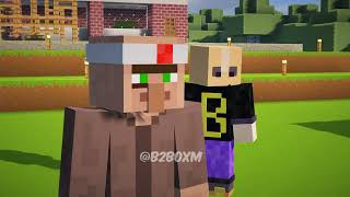 Aayi Nai villager dance  villager animation  minecraft funny B2BoXM [upl. by Ahtanamas]